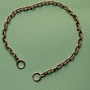 Marla Aaron 14k rose gold pulley chain bracelet. 7-1/2”